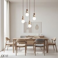 Lustre simple de style crème Wabi-Sabi en pierre de travertin avec abat-jour sphérique pour comptoir, chevet, salle à manger