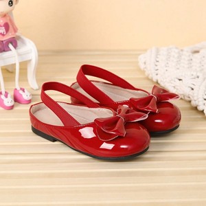 Sandali Casual da Bambina in Morbida Pelle PU con Punta Chiusa e Fiocco, Comodi per Uso Quotidiano e All'aperto - Product Image 3