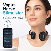 Stimulateur du nerf vague TVNS à 6 modes, rechargeable par USB, portable, pour la relaxation, le sommeil, le confort quotidien et l'utilisation à domicile, OEM ODM