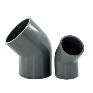 Coudes UPVC <span class=keywords><strong>45</strong></span> degrés de <span class=keywords><strong>100</strong></span> mm pour systèmes d'eau de haute qualité – Vente chaude - Product Image 1