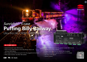 Decodificador DMX RDM CV de 35KHZ Sin Parpadeo SR-2108B-M25 para Teatro, Cine, Estudio, etc. - Product Image 6