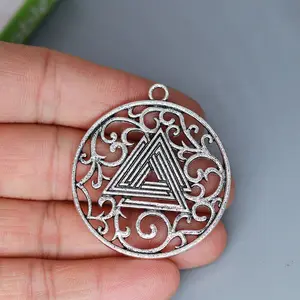 2 unids/lote amuleto de la cultura azteca India colgante para collar DIY fabricación de joyas hechas a mano