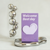 Boîtes à dragées de mariage, boîtes cadeaux pliables en papier avec découpe en forme de cœur pour le meilleur jour, emballage romantique pour chocolats et bonbons de mariage