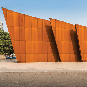 <span class=keywords><strong>Acier</strong></span> Corten pré-âgé, patiné, ondulé, structurel, brut, conforme à la norme ASTM A588 - Product Image 4