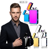 Briquet à arc plasma rechargeable FREN FR-615, coupe-vent, en métal, pour cigares et usage extérieur