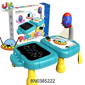 Penjualan Terbaik 2 In 1 papan menulis dan melukis proyeksi ruang meja gambar dengan kotak penyimpanan mainan kartun papan gambar - Product Image 6