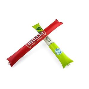 Heetverkopende op maat gemaakte draagbare opblaasbare plastic donderstokken, waterdichte geluidsmakers van PVC-ballon - Product Image 4