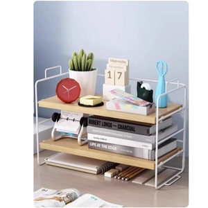 Estantería Clásica de Escritorio, Librería Simple para Mesa de Comedor, Organizador de 1 Nivel, Almacenamiento para Oficina Pequeña, Material de Hierro, Impermeable - Product Image 5