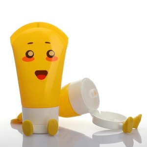 Tube cosmétique en plastique de 50 ml, forme mignonne avec bouchon à clapet motif pieds de bébé, pour crème pour les mains et écran solaire – Vente en gros - Product Image 6