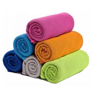 冷却タオル織物マイクロファイバーソフト通気性速乾性ヨガスポーツランニングジムワークアウトキャンプフィットネス - Product Image 1