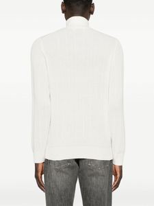 Nouveau pull en laine d'hiver pour hommes avec demi-fermeture à glissière col haut tricoté pour pull chaud et à la mode pour hommes - Product Image 3