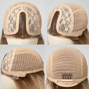 Perruque synthétique sans colle, prête à porter, avec excellente respirabilité <span class=keywords><strong>et</strong></span> effet anti-transpiration, en dentelle MONO, résistante à la chaleur, vente en gros - Product Image 6
