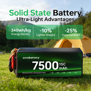 แบตเตอรี่โดรน CEBATTERY 5S 6S 7S 9S 15S 7500mah 10000mah 11000mah 4.45V แบบโซลิดสเตท ความจุสูง 7500mah-6S แบตเตอรี่โซลิดสเตท - Product Image 4
