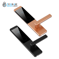 Serrure de porte d'hôtel intelligente électrique sans clé en alliage d'aluminium avec RFID et logiciel de réseau Wi-Fi intégré pour la vente en gros