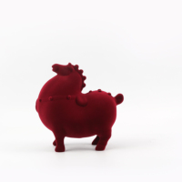 Figurine de cheval en résine rouge, un animal du zodiaque porte-bonheur, symbole de richesse et de prospérité pour la décoration de bureau et de maison