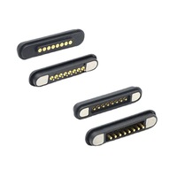 Conector magnético Longitud personalizada Carga USB a prueba de agua Transmisión DE DATOS Pogo Pin Cable con 2 3 4 5 6 7 8 9 10 Pin Carga