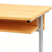 Table d'école rectangulaire double pour deux élèves avec pieds en T - Standard 29'' - Fournisseur de tables d'école