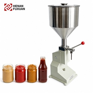 Macchina Manuale <span class=keywords><strong>per</strong></span> il Riempimento di Liquidi e Paste <span class=keywords><strong>per</strong></span> Salse di Sesamo, Pomodoro, Curry, Peperoncino Piccante e Barbecue in Lattine, Bottiglie e Contenitori - Product Image 1