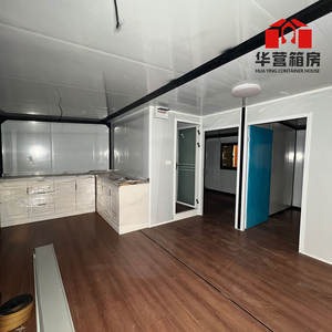 בית מכולה מתקפל עם פאנלים מתקפלים, שני חדרי שינה, עיצוב מודרני, 20 רגל/40 רגל, וילה קטנה לחוץ - Product Image 5