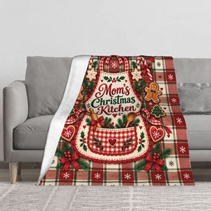 Couverture en peluche douce et moelleuse personnalisée de qualité supérieure avec imprimé de Noël pour canapé et lit - Product Image 1