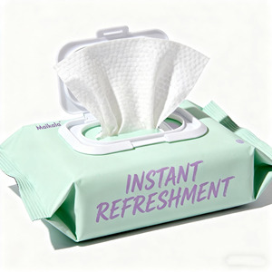 Lingettes intimes féminines personnalisées en gros avec logo, lingettes humides pour soins quotidiens, lingettes intimes féminines biologiques - Product Image 5