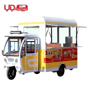 Jalan Kereta Makanan Listrik Sepeda Roda Tiga Hot Dog Keranjang Kopi Van Dapur Mobil Es Krim Sepeda Truk Makanan - Product Image 1