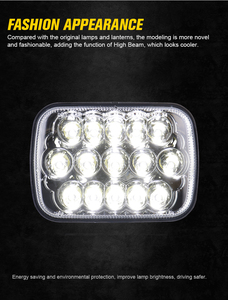 Faro LED rectangular de 7x6 pulgadas para Jeep Wrangler YJ XJ/GMC Chevrolet Express S10/Ford <span class=keywords><strong>Cherokee</strong></span> E250/Toyota Tacoma/Mazda Truck - Product Image 5
