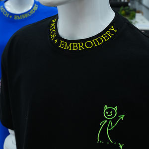 Camiseta Extra Grande para Hombre, 305 g/m², 100% Algodón Tejido, con Logotipo Personalizado, Bordado 3D y Bordado de Toalla - Product Image 3