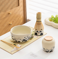 Ensemble de 7 bols à matcha en céramique écologiques et durables de style japonais