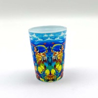 Gobelets Souvenirs en Verre Personnalisés Imprimés Jamaïque – Cadeau de Voyage Tropical – Vente en Gros