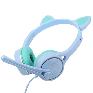 Prix <span class=keywords><strong>de</strong></span> gros rvb casque d'oreille <span class=keywords><strong>de</strong></span> chat mignon avec microphone antibruit conception pour écouteurs <span class=keywords><strong>de</strong></span> jeu 3.5mm casque filaire - Product Image 5