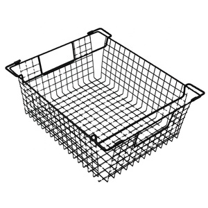 Cesta de Almacenamiento de Metal con Recubrimiento en Polvo, Cestas de Alambre de Acero para Frutas y Verduras, Contenedores de Alimentos, un Buen Utensilio de Cocina - Product Image 1