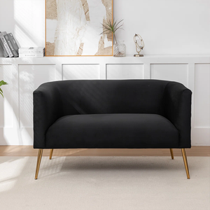 أريكة بذراعين من قماش المخمل المنسوج رائجة البيع لعام <span class=keywords><strong>2026</strong></span> مع رغوة عالية الكثافة وإطار من الخشب الصلب - Product Image 1