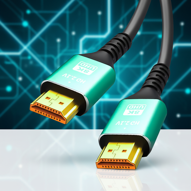 8K HDMI 2.1 Cable with Ethernet Audio Return Channel (eARC) for Immersive Home Cinema Setup