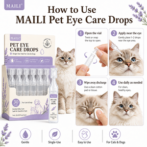 <span class=keywords><strong>Collirio</strong></span> Monodose per Cani e Gatti con Formula Naturale a Marchio Privato - Detergente Oculare per Animali Domestici - Product Image 5