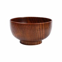 Cuisson Simple Jujube Bol En Bois Rond Servir Saladier Légumes Fruits Salade Bol À Mélanger Ustensiles De Cuisine