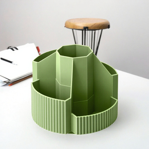 360 Degree <b>Large</b> Capacity Rotating Square Pen Holder Multifunctional <b>Calendar</b> Use Plastic /10*10*10cm - Product Image 2