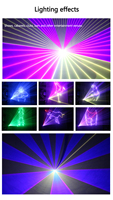 Projecteur laser d'animation 3D RGB T2 5W, pleine couleur, blanc chaud, DMX, spectacle de mariage, KTV, bar, motif Gobo, éclairage de scène