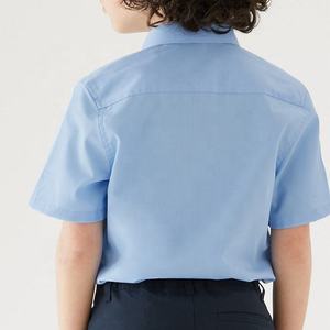 新しい英国の小学校制服モデル子供の制服のための学校制服ライトブルーシャツ - Product Image 4
