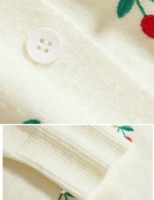 Pull personnalisé avec logo pour femme, motif brodé, tricot, pull à manches bouffantes, manteau d'hiver en tricot, cardigan pour femme