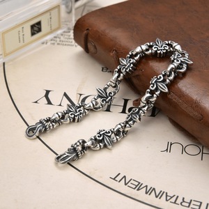 Europe et États-Unis personnalité rétro Thai argent rétro ancre bracelet design original hip hop bijoux à la main - Product Image 3