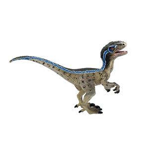 Figura <span class=keywords><strong>de</strong></span> Dinosaurio <span class=keywords><strong>de</strong></span> PVC Realista y Ecológica <span class=keywords><strong>de</strong></span> Excelente Fabricación, <span class=keywords><strong>Velociraptor</strong></span> Azul, Escala 1/60, Unisex, para Maternidad y Educación Temprana - Product Image 3