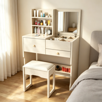 Ensemble de meubles de salle de bain autoportant, durable, style moderne minimaliste, avec plusieurs tiroirs, idéal pour les appartements et les dressing intégrés – Vente directe usine