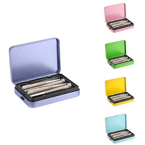 Caja de Metal Personalizada de Alta Calidad para Fabricantes, Caja de Estaño con Tapa Abatible, Caja de Estaño con Dos Botones a Prueba de Niños y Bandeja de Papel - Product Image 1