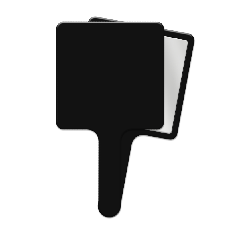 black square makeup mirror small size