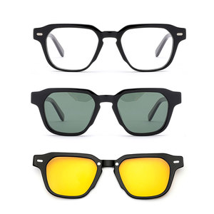 Gafas de Sol Polarizadas con Clip, Estilo Ojo de Gato, Protección UV400, Montura Completa, Opción de Logotipo Personalizado, Estuche para Gafas - Product Image 1