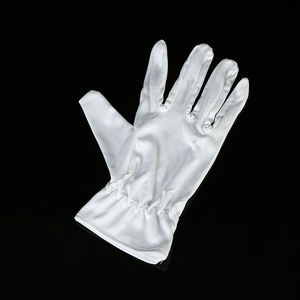 Gants de sécurité en microfibre pour dames blanches pour nettoyer les montres polonaises Dust Jewel Jewelry Hand Cuff Crotchet Wrist Washing <span class=keywords><strong>Gloves</strong></span> - Product Image 5