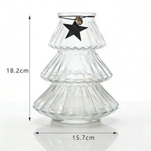 Vase en verre décoratif pour arbre de Noël, centre de table de fête, mariage, maison, luxe, personnalisable - Product Image 4
