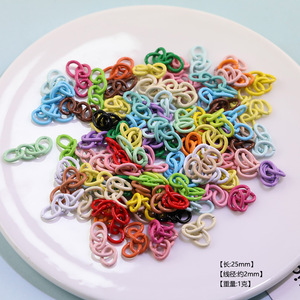 Perler Beads Accessories <b>Spring</b> Rings Chain Connectors For Necklace Bracelet Making DIY Jewelry Set Metal Components Round Shape - Product Image 4