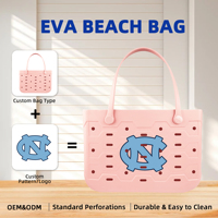 Sac à main tendance en EVA ajouré pour femme, durable, lavable, grande capacité, sac de plage, motif personnalisé, sac fourre-tout décontracté pour le quotidien